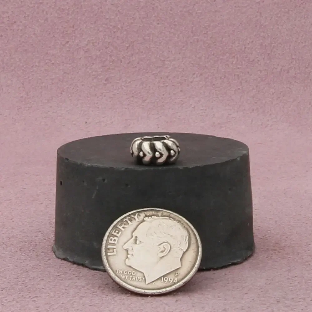 pandora sterling silver heart beats spacer bead charm - Picture 3 of 3